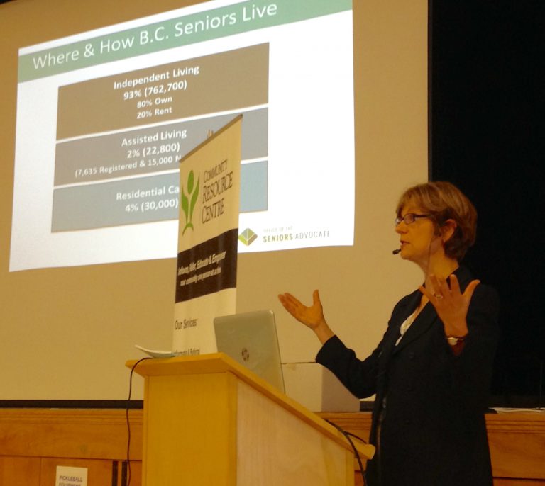 Seniors Advocate visits Sechelt for housing forum following major recommendations