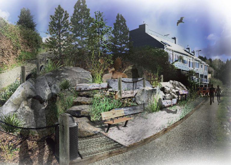 Landscapers volunteer to beautify part of Gibsons