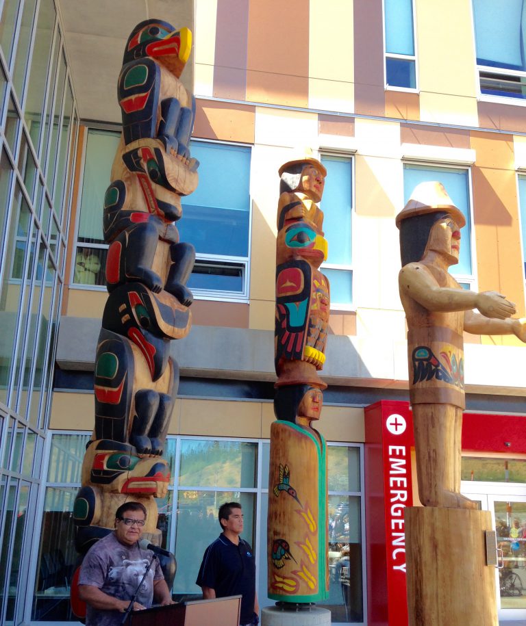 Sechelt/Shishalh Hospital totems dedicated at special ceremony