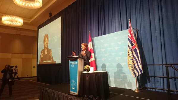 Premier Clark in Nanaimo… talks economy, First Nations Coast Guard role, deleted e-mails