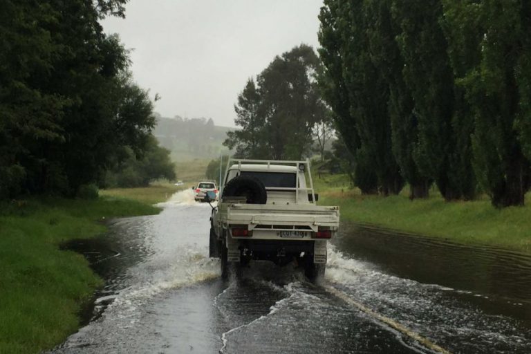 Rain brings localized flooding