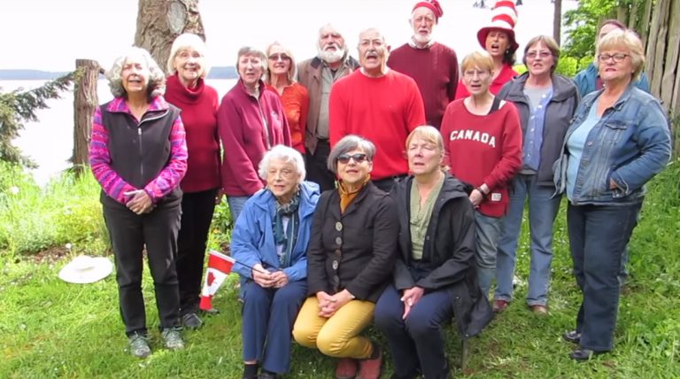 Gabriola singers welcome the Lieutenant Governor