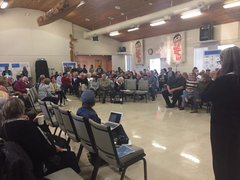 Packed house for homeless shelter meeting