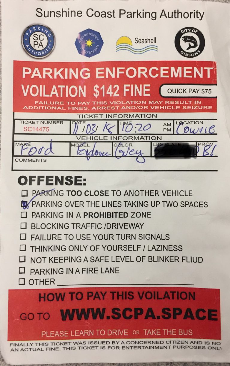 Phony parking ticket making the rounds