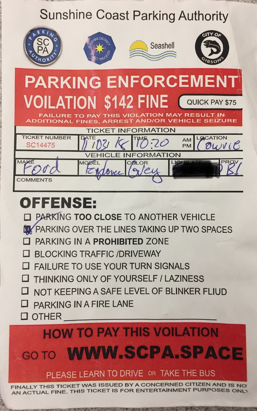 Phony parking ticket making the rounds My Coast Now