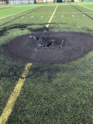 The RCMP are Looking for those Responsible for Turf Fire