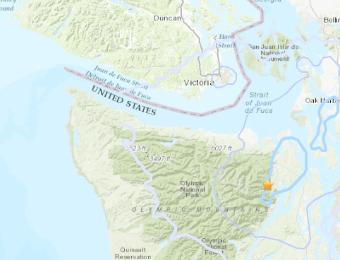 Small earthquake felt by over 560 people this morning