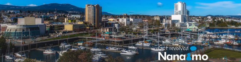 REIMAGINE NANAIMO booths setting up to gather public opinion