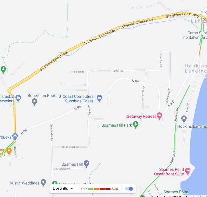 Highway 101 Closed near Langdale Ferry Terminal