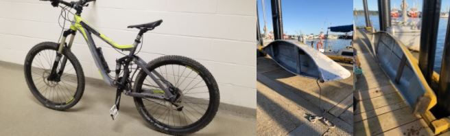 RCMP looking for owners of bike, canoes