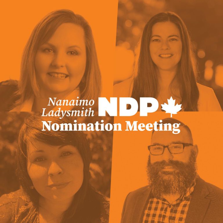NDP selecting new federal candidate for Nanaimo – Ladysmith riding
