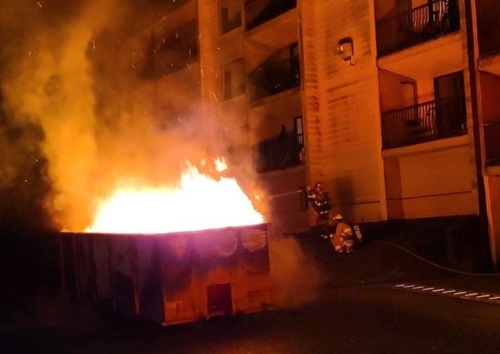 Island fire crews busy putting out dumpster, chimney fires