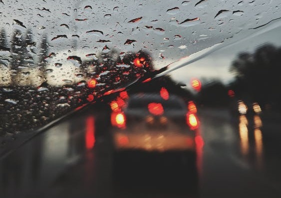 First rainfall of season will make for slick roads