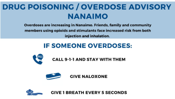 Nanaimo overdose advisory issued; call for more services