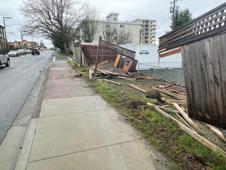 Driver flees from damaged fence surrounding supportive housing