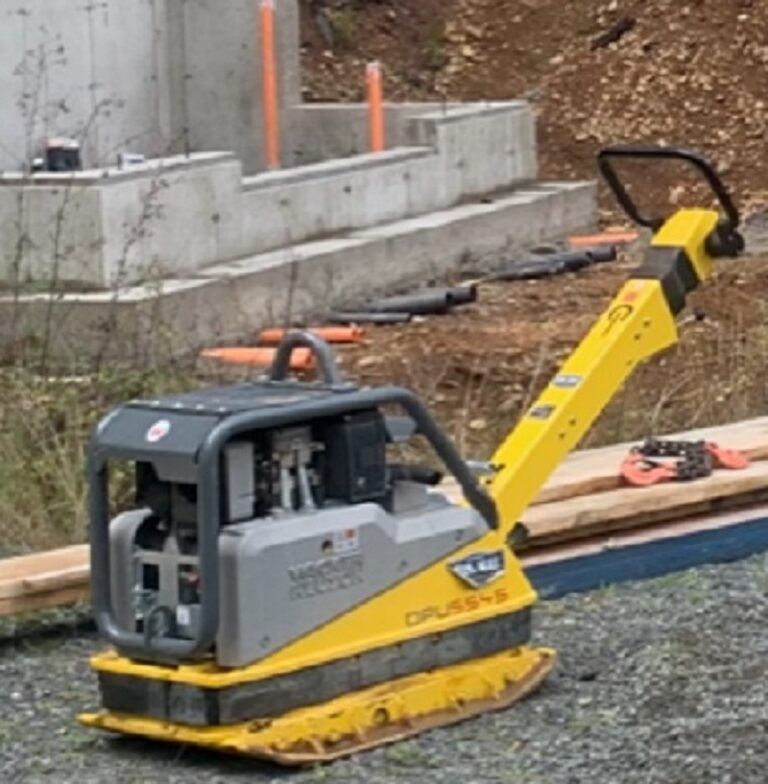 The search is on for a road compactor stolen from a Qualicum Beach construction site