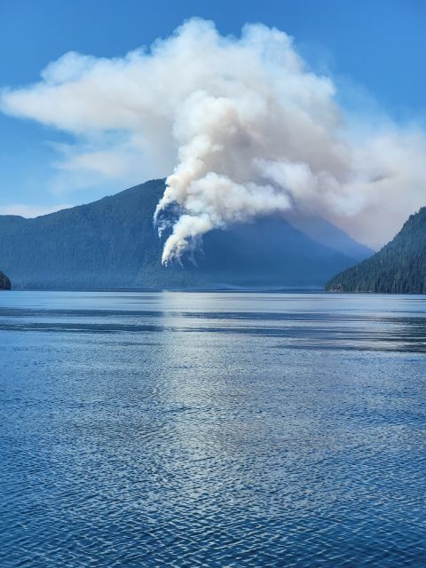 Cluster of lightning-caused fires out of control east of Quadra Island
