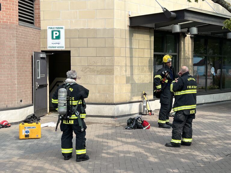 Parkade fire forces Commercial Street businesses to evacuate briefly Monday