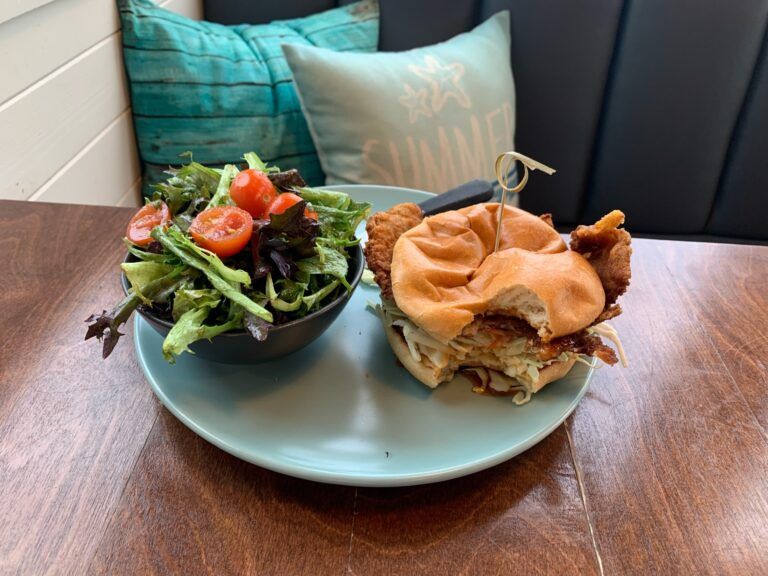 Sriracha-Honey Schnitzel Sandwich