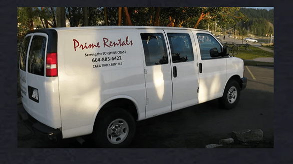 Sunshine Coast RCMP searching for rental van 