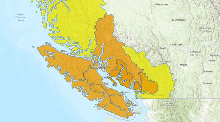 Heavy rain in forecast starting Friday, freezing levels up to 2,500 metres