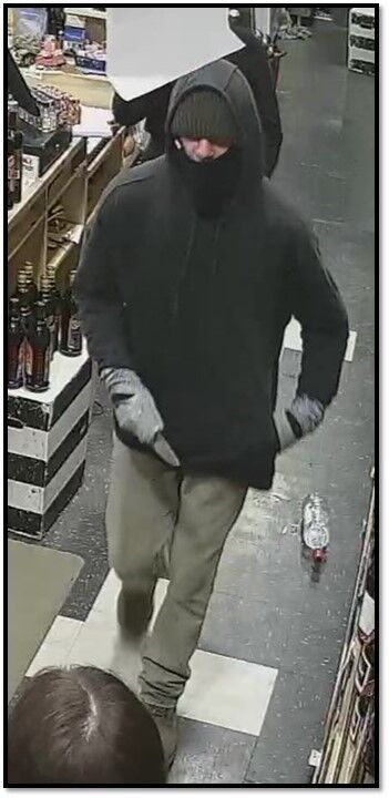 Police search for liquor store robber