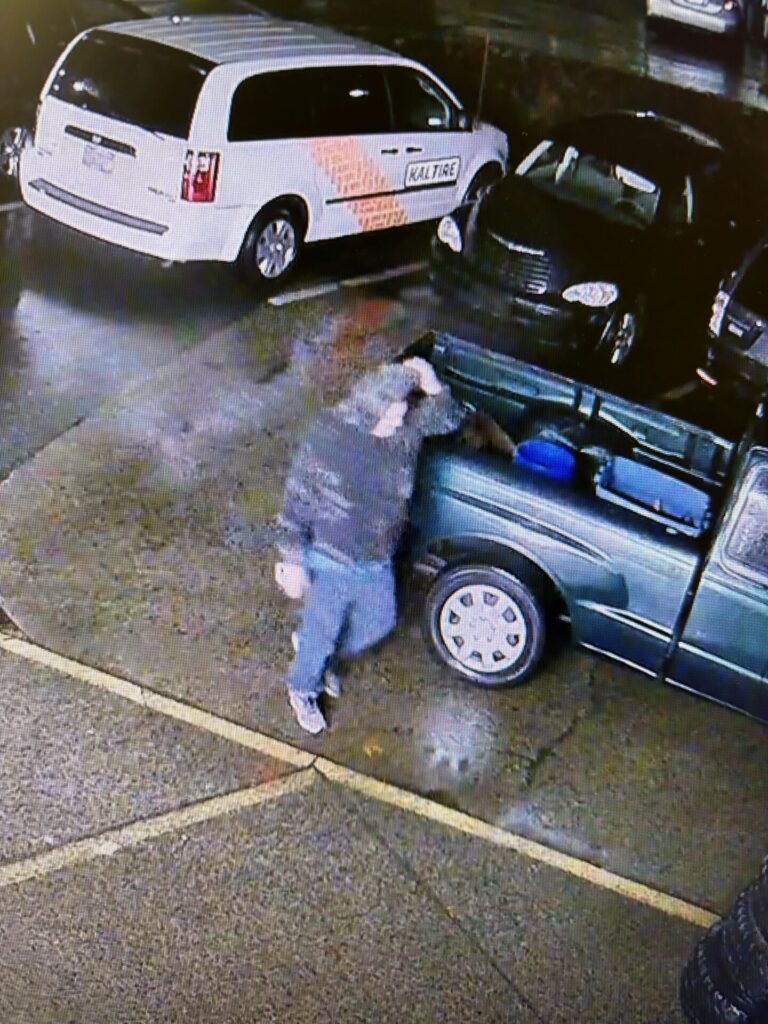 Nanaimo RCMP seek help identifying tire theft suspect
