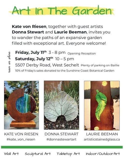 ART IN THE GARDEN IN SECHELT ART IN THE GARDEN IN SECHELT